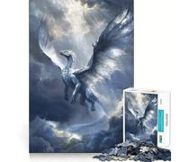 Rompecabezas de 1000 Piezas Dragón del Cielo Celestial,Bordes impecables,Divertido Rompecabezas,Regalo para Relajarse,Juego de cumpleaños,Regalo artístico (38x52cm)