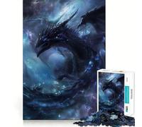 Rompecabezas de 1000 Piezas Dragón Espacial Místico para Adolescentes Rompecabezas Mental para aliviar la tensión Arte para armar Regalo Premium (38x52cm)