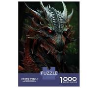 Rompecabezas De 1000 Piezas - Dragon Head Statue Fantasy Art Rompecabezas para Adultos Juego De Ingenio Desafío Difícil Regalos para Reducir El Estrés 52x38cm/1000pcs