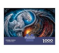Rompecabezas De 1000 Piezas - Dragon Yin Yang Art Print Rompecabezas para Adultos Juguetes De Bricolaje Oferta De Decoración Perfecta como Regalos para Toda La Familia 38x26cm/1000pcs