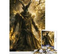 Rompecabezas de 1000 Piezas Druida de Energía Dorada decoración del hogar Juguetes Regalos de Amigo Secreto Juegos educativos Interesante para Reducir el estrés (tamaño 38x26cm)