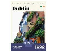Rompecabezas De 1000 Piezas - Dublin Ireland Travel Art Rompecabezas para Adolescentes Juego Familiar Análisis Y Lógica Trato como Regalos para Toda La Familia 38x26cm/1000pcs