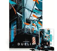 Rompecabezas de 1000 Piezas Dublín Irlanda Corte Exacto Juguete Inteligente para el Cerebro Juego de relajación Arte navideño Exhibición (50x75cm)