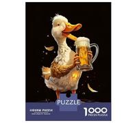 Rompecabezas De 1000 Piezas Duck Beer Rompecabezas para Adultos Juegos Relajantes Decoración del Hogar Cumpleaños Y Navidad 70x50cm/1000pcs