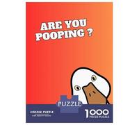 Rompecabezas De 1000 Piezas Duck Funny Are You Pooping Rompecabezas para Adultos Juegos Familiares Ensamblaje De Patrones Cumpleaños Y Navidad 70x50cm/1000pcs