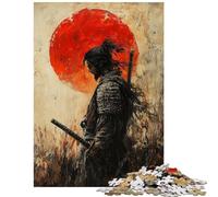 Rompecabezas de 1000 Piezas Duelo de samuráis al Atardecer Rompecabezas para Adolescentes Patrón de ensamblaje Entrena tu Cerebro y Tus Manos Regalos para Amigos y Familiares (38x52cm)