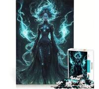 Rompecabezas de 1000 Piezas Duquesa Oscura, Ideal para Jugar en Familia o como Regalo de cumpleaños Incluye póster y Hoja de Preguntas a Juego 38x26cm