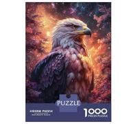 Rompecabezas De 1000 Piezas Eagle in Cosmic Forest Rompecabezas para Adultos Juegos Relajantes Decoración del Hogar Cumpleaños Y Navidad 38x26cm/1000pcs