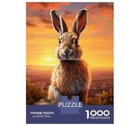 Rompecabezas De 1000 Piezas Easter Bunny At Sunrise Rompecabezas para Adultos Juego De Ingenio Difícil Difícil Único Cumpleaños Y Regalos 70x50cm/1000pcs