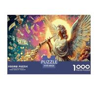 Rompecabezas de 1000 Piezas El Ángel de la Riqueza para decoración de Pared - Ciudad Antigua con columnas - 38 x 26 cm (1000 Piezas)
