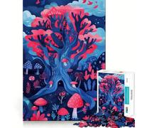 Rompecabezas de 1000 Piezas El Árbol del País de Las Maravillas para Adultos,Juguete para Resolver Problemas,de Calidad Profesional,Ideal para Relajarse en Grupo en Interiores (38x52cm)