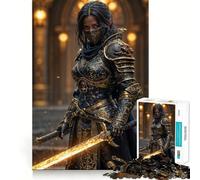 Rompecabezas de 1000 Piezas El Caballero Asesino para Adolescentes, Juguete para ejercitar la Mente, Juego en Grupo, Corte de precisión, Regalo para Festivales 50x75cm