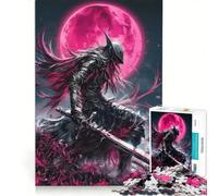 Rompecabezas de 1000 Piezas: El Caballero Oscuro bajo la Luna de Sangre, Juegos relajantes, interacción Entre Padres e Hijos, Regalos para Amigos y Familiares 50x75cm
