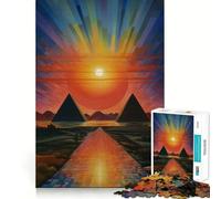 Rompecabezas de 1000 Piezas El Cairo,Egipto,África Corte preciso Divertido desafío Mental Juguete Juego para el Tiempo de Descanso Cumpleaños Arte Juego (38x52cm)