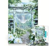 Rompecabezas de 1000 Piezas El Camino Sagrado de Sarutahiko para Adolescentes Juego de Rompecabezas para desarrollar la Mente Tranquila (50x75cm)