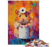 Rompecabezas de 1000 Piezas El caprichoso Rollo del hámster para Adolescentes ¡Entrena tu Cerebro y Tus Manos! Regalos para Amigos y Familiares (38x52cm)