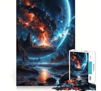 Rompecabezas de 1000 Piezas El Choque de Dos Mundos para Adolescentes Juguete para ejercitar la Mente Actividad en casa Diseño Premium Artículo de Santa Claus 38x26cm
