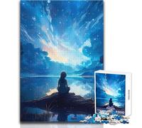 Rompecabezas de 1000 Piezas El Cielo Estrellado de Van Gogh para Adolescentes, Actividad educativa Divertida y lógica, sentimiento cálido, tamaño 38x52cm