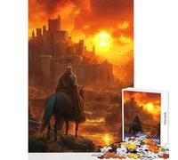 Rompecabezas de 1000 Piezas El Crepúsculo del Reino Juguete Educativo Gran Regalo para Juegos Juego Familiar Mejorar el Amor en Pareja Tamaño 38x26cm