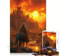 Rompecabezas de 1000 Piezas El Crepúsculo del Reino para Adolescentes Juego Inteligente para Relajarse y armar Patrones Lista de Deseos de Santa Claus 50x75cm