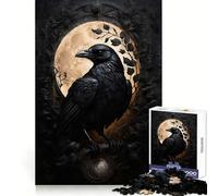 Rompecabezas de 1000 Piezas El Cuervo de Obsidiana para Adultos Juguete Intelectual para Relajarse y divertirse Pieza de Arte 38x26cm