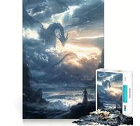 Rompecabezas de 1000 Piezas El Despertar de los Dragones Míticos para Adultos y Adolescentes Juego Mental, diversión Tranquila, Bordes Afilados, Regalo Memorable (38x26cm)