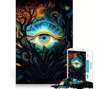 Rompecabezas de 1000 Piezas El Despertar del Tercer Ojo,Juego de Corte sin Costuras,Juego Creativo,Juguete,Juego Casual,Navidad,Ocio,Arte (50x75cm)
