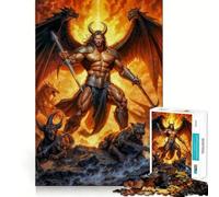 Rompecabezas de 1000 Piezas El Diablo para Adultos, Juguete Mental Relajante, Divertido, de Corte Premium, Regalo de cumpleaños 50x75cm