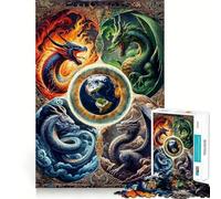Rompecabezas de 1000 Piezas El Equilibrio de los Elementos Juego de lógica y Pensamiento Juego Relajante Arte (38x52cm)