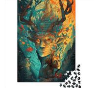 Rompecabezas de 1000 Piezas El espíritu del Bosque para Adultos. Rompecabezas de Papel Educativo para Toda la Familia. 38 x 26 cm / 1000 Piezas