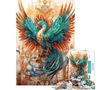 Rompecabezas de 1000 Piezas El Fénix Resucitado Rompecabezas para Adultos Juegos relajantes Una Obra de Arte cumpleaños y Navidad (tamaño 50x75cm)