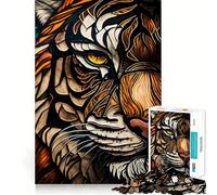 Rompecabezas de 1000 Piezas El Gato del Rey para Adultos Rompecabezas de Memoria Disfrute del Montaje Lento de la Imagen Regalo Creativo 38x52cm