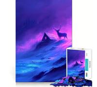 Rompecabezas de 1000 Piezas El guardián de Aurora,Piezas de Ajuste preciso,Juego Divertido y Estimulante,Momento Acogedor y Divertido,decoración navideña 38x26cm