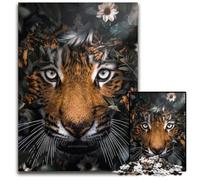 Rompecabezas de 1000 Piezas El Jardín de los Tigres para Adultos, Ideal para cumpleaños, Navidad y Halloween, 26x38cm/10,23x14,96 Pulgadas.