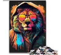 Rompecabezas de 1000 Piezas El León con la Corona para Adolescentes Ideal para armar y Regalar a Toda la Familia Apto para niños de 14 años (26x38cm)