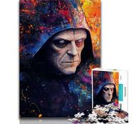 Rompecabezas de 1000 Piezas El Mago para Adultos y Adolescentes Difícil de completar, Pero Divertido y Divertido, con póster y Hoja de Trivia a Juego 75x50cm