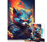 Rompecabezas de 1000 Piezas El Mapache Enojado y poderoso para Adolescentes Rompecabezas para desarrollar la Memoria Divertido y Relajante Diseño para armar Una cálida Sorpresa 38x26cm