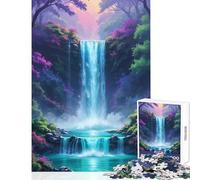 Rompecabezas de 1000 Piezas El Oasis de la Cascada Secreta Juguetes de Bricolaje Regalos para Mujeres y Hombres Juego Educativo Mejora el Amor Entre Parejas tamaño 50x75cm