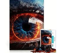 Rompecabezas de 1000 Piezas El Ojo de Júpiter para Adolescentes Juguete Inteligente para Fortalecer los Lazos Familiares Corte Suave Lista de Deseos de Papá Noel 50x75cm
