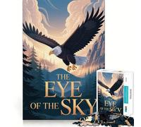 Rompecabezas de 1000 Piezas El Ojo del Cielo para Adolescentes, Juguete para ejercitar la Mente, Juego en Grupo, Corte de precisión, Regalo para Festivales 38x26cm