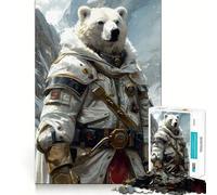 Rompecabezas de 1000 Piezas El Oso Grizzly Luchador para Adolescentes Juguete para ejercitar la Mente Arte Relajante para Relajarse Regalo Original 38x26cm