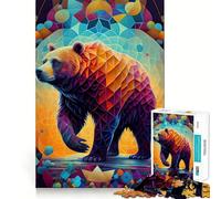 Rompecabezas de 1000 Piezas El Oso Lento y Poderoso para Adultos Juguete Mental Relajante y Divertido Corte Premium Regalo de cumpleaños 50x75cm