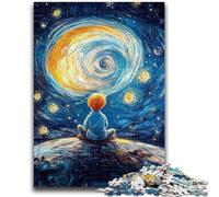 Rompecabezas de 1000 Piezas El Principito del Cielo Nocturno Juego desafiante para Disfrutar en Familia Toda la Familia 50x75cm