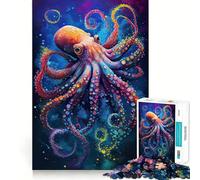 Rompecabezas de 1000 Piezas El Pulpo Inteligente para Adultos Rompecabezas de Memoria Disfruta del Montaje Lento de la Imagen Regalo Creativo 50x75cm