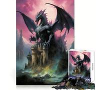 Rompecabezas de 1000 Piezas El Reino del Dragón para Adultos y Adolescentes Juguete de lógica sólida, Divertido y silencioso Corte de precisión Selección de Deseos de Papá Noel (50x75cm)