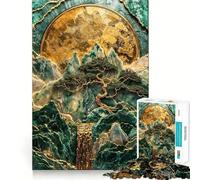 Rompecabezas de 1000 Piezas El Reino del monarca de la montaña para Adolescentes Rompecabezas Mental para aliviar la tensión Arte para armar Regalo Premium (38x26cm)