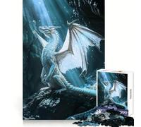 Rompecabezas de 1000 Piezas El resurgimiento de los Dragones Blancos para Adultos Piensa, Entrena, escapa, Bordes definidos Regalo Creativo (38x52cm)