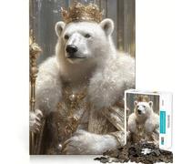 Rompecabezas de 1000 Piezas El Rey Oso Polar para Adolescentes Ideal para estimular la Memoria, entretenerse en casa o armar Un Regalo Encantador (50x75cm)