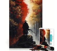 Rompecabezas de 1000 Piezas El Ronin Silencioso para Adultos Juguete Intelectual para Relajarse y divertirse Pieza de Arte 38x26cm