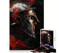 Rompecabezas de 1000 Piezas El Rostro del ejército Espartano para Adolescentes Juguete cognitivo Juego de Mesa de Ocio Suave Pieza de Arte para armar 38x52cm